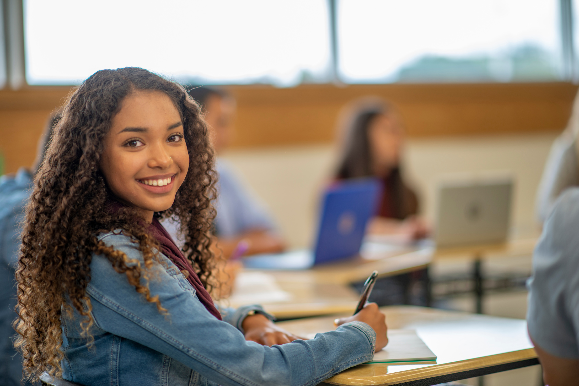 Student smiling